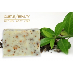 Mydło naturalne - Zielona Herbata - pielęgnacja skóry suchej, wrażliwej, antycellulit